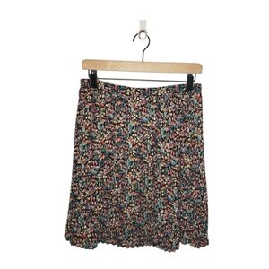 Anthropologie Tabitha XS Pleated Floral Skirt